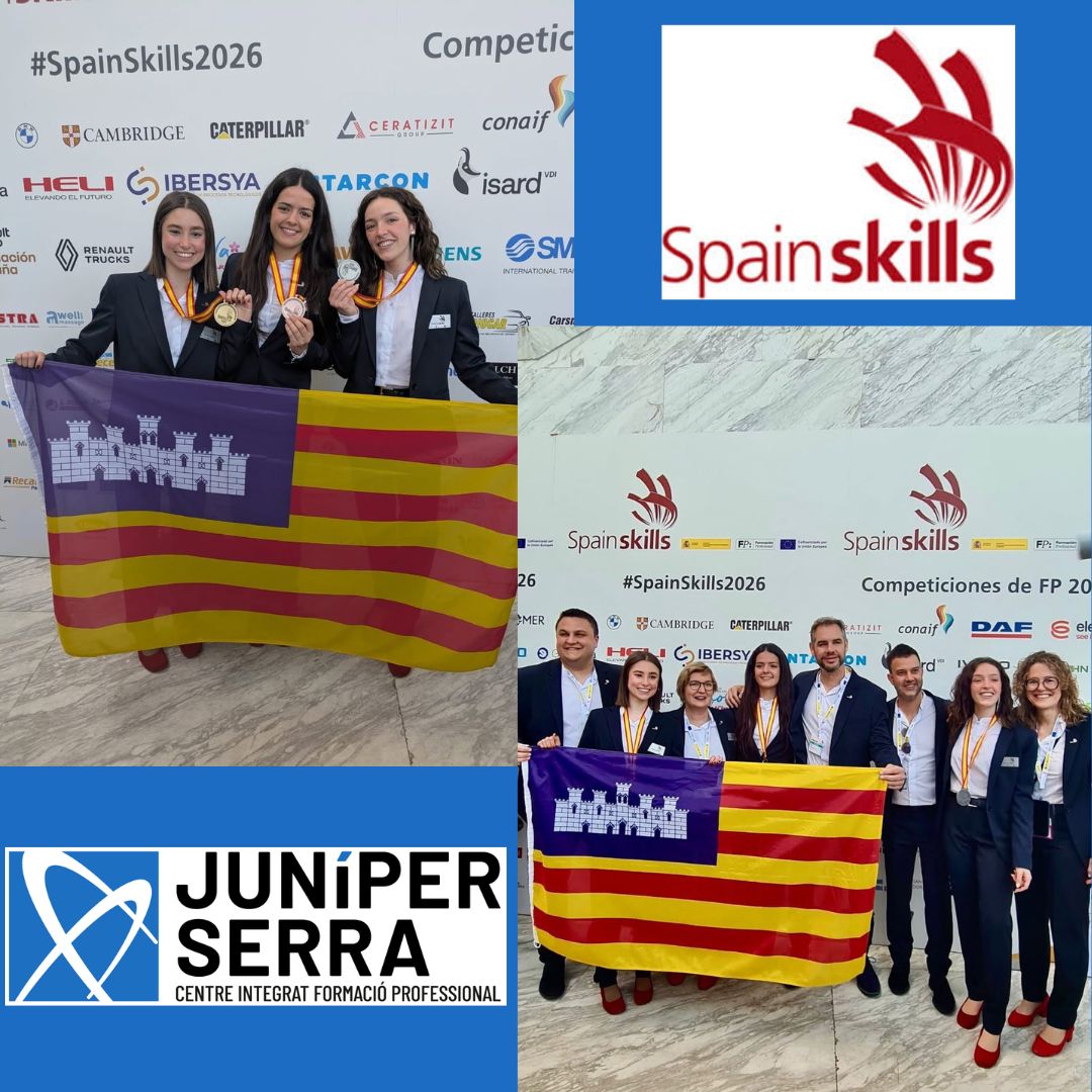 3 premis alumnat Juníper als SpainSkills 2026